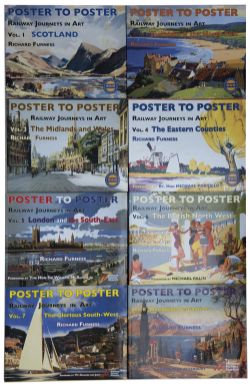 A set of 8 volumes of the Poster to Poster books by Richard Furness to include Volume 1. Scotland,