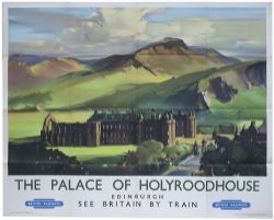 Poster BR(SC) THE PALACE OF HOLYROOD EDINBURGH by Claude Buckle. Quad Royal 50in x 40in. In very