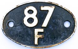 Shedplate 87F Llanelly 1949 to October 1965. This ex GWR shed housed 90 locos in the 50s, and during
