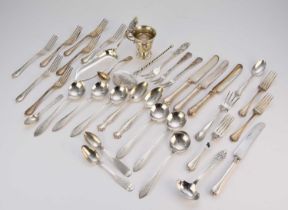 A collection of American silver flatware