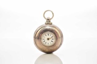 Edward Poulson, Newtown: A silver pair case verge watch