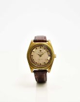 Tissot: A gentleman's gold-plated Seastar PR516 wristwatch