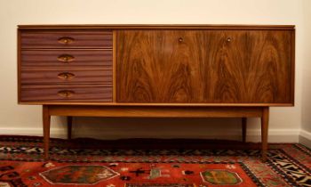 Robert Heritage for Archie Shine: A 'Hamilton' pattern rosewood sideboard