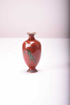 A Japanese cloisonne vase, Meiji era