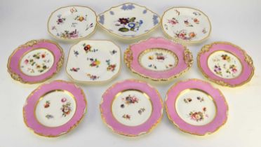 A group of H&R Daniel porcelain and other similar wares