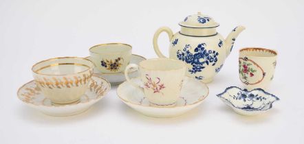 A small collection of Worcester porcelain, 18th century