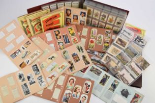 A collection of cigarette card sets