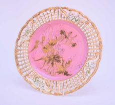 Spode Copeland cabinet plate, late 19th century