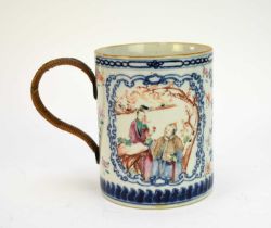 A Chinese export porcelain mug, 18th century