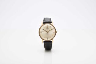 Omega: A gentleman's 9ct gold automatic wristwatch