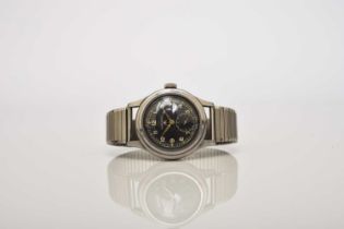 Longines: A stainless steel manual wind military issue 'Dirty Dozen' wristwatch