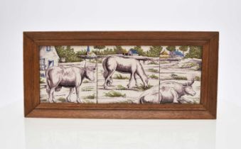 Dutch delft tile picture, 18th/19th century