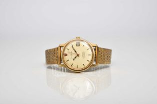 Omega: A gentleman's gold plated Constellation F300 Electronic wristwatch