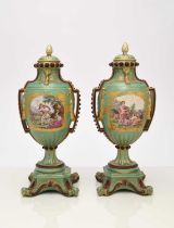 A pair of Chelsea vases and covers, circa 1760s