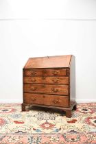 A George III mahogany bureau