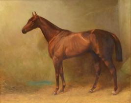 Arthur Louis Townshend (act. 1880-1912) Tristan (1878-1897), Racehorse Portrait in a Loosebox