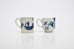 A Liverpool coffee cup and a coffee can, 18th century