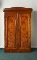 A Victorian mahogany armoire