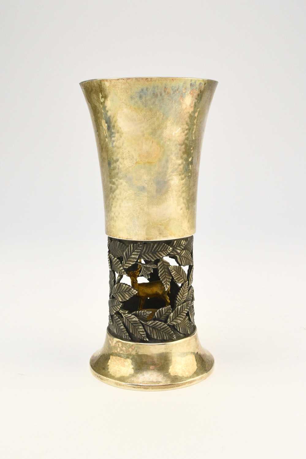 An Elizabeth II Limited Edition silver gilt goblet