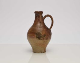John Dwight (Fulham) stoneware bottle, circa 1680-90