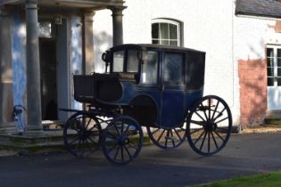 A 19th century single Brougham type horse-drawn carriage by Frederick Sanderson, Dublin