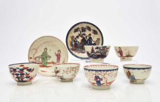 A small group of Liverpool porcelain, 18th century