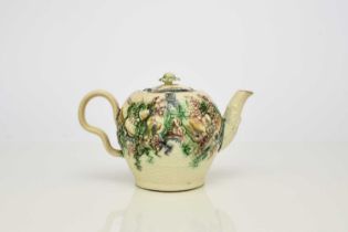 William Greatbatch creamware 'Fruit Basket' teapot and cover, circa 1770