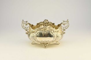 A Victorian silver two handled dish