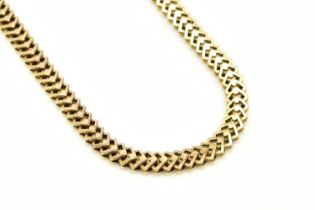 A 14ct yellow gold decorative link necklace