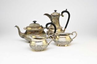 A 'Sterling Silver' South East Asian four piece tea service