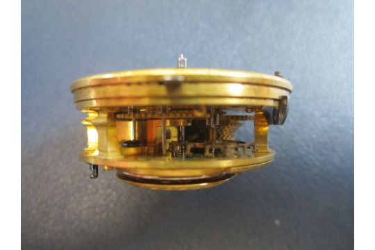 Thomas Mudge: A mid 18th century centre seconds cylinder pocket watch movement - Image 4 of 12