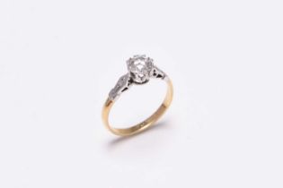 A single stone diamond ring