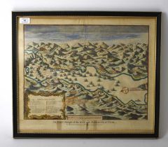 MAPS, J Basire, An Exact Draught of the Bay and Harbour of Vigo. c 1747. 380mm x 480mm and 6 others