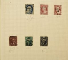 USA, 1857-1970s used collection (a few mint) in red album