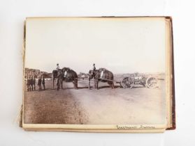 INDIAN PHOTOGRAPH ALBUM circa 1905, with c. 40 large photographs