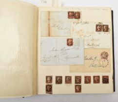 Great Britain 1840-1965 mint and used stamp collection in large blue album; strength in QV.