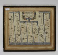 SPEED, John, Map of Shropshire, [1676] with OGILBY, John, Road from London to Shrewsbury [1675]