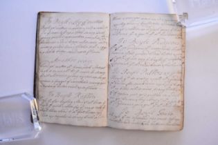 MANUSCRIPT COOKERY BOOK. Kidder, Edward. Receipts of Pastry and Cookery