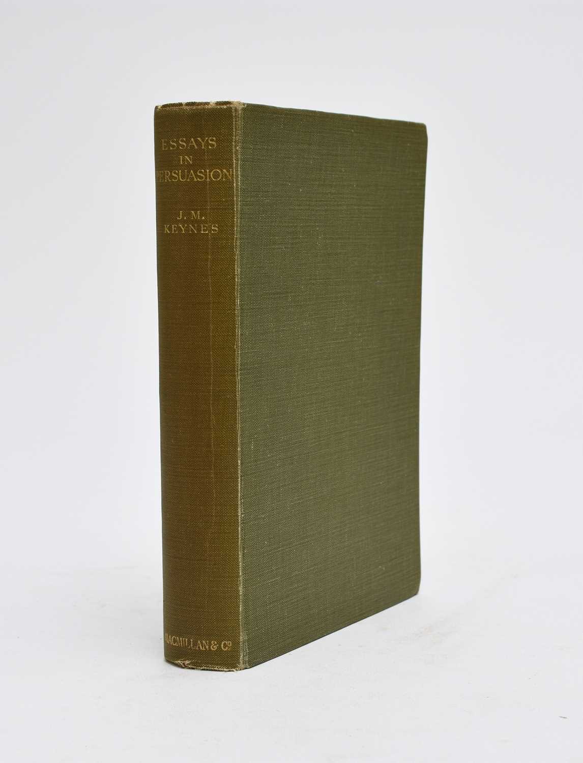KEYNES, John Maynard, Essays in Persuasion, 1st edition 1931. Bookplates on pastedowns.