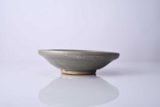 A Chinese longquan celadon dish, Yuan/Ming Dynasty