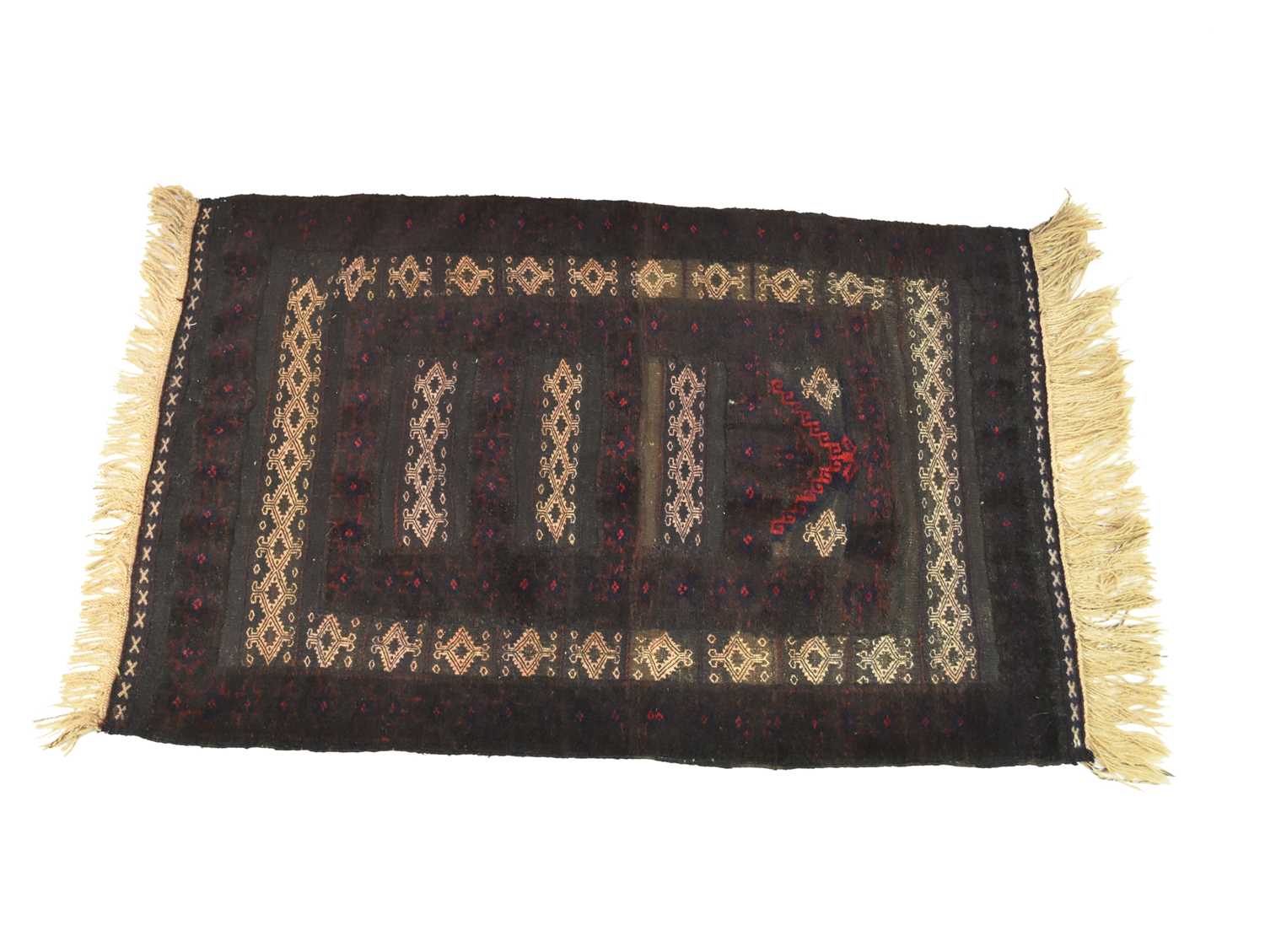 An Afghan tribal kelim rug