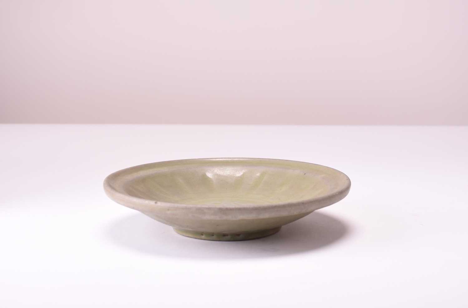 A Chinese Longquan celadon dish, Ming Dynasty