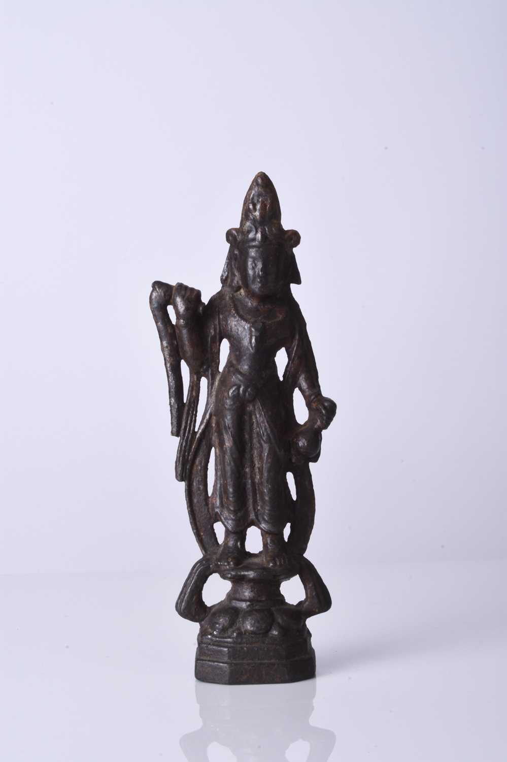 A Sino-Tibetan bronze alloy figure of a bodhisattva, 18th/19th century