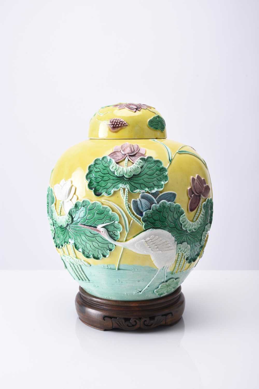 A Chinese ginger jar attributed to Wang Binrong