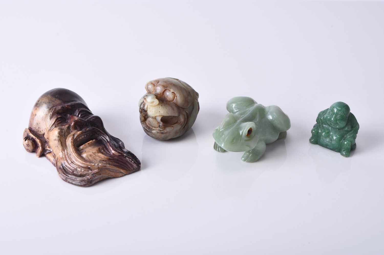 An assembled group of Chinese hardstone carvings, Qing Dynasty/Republic period