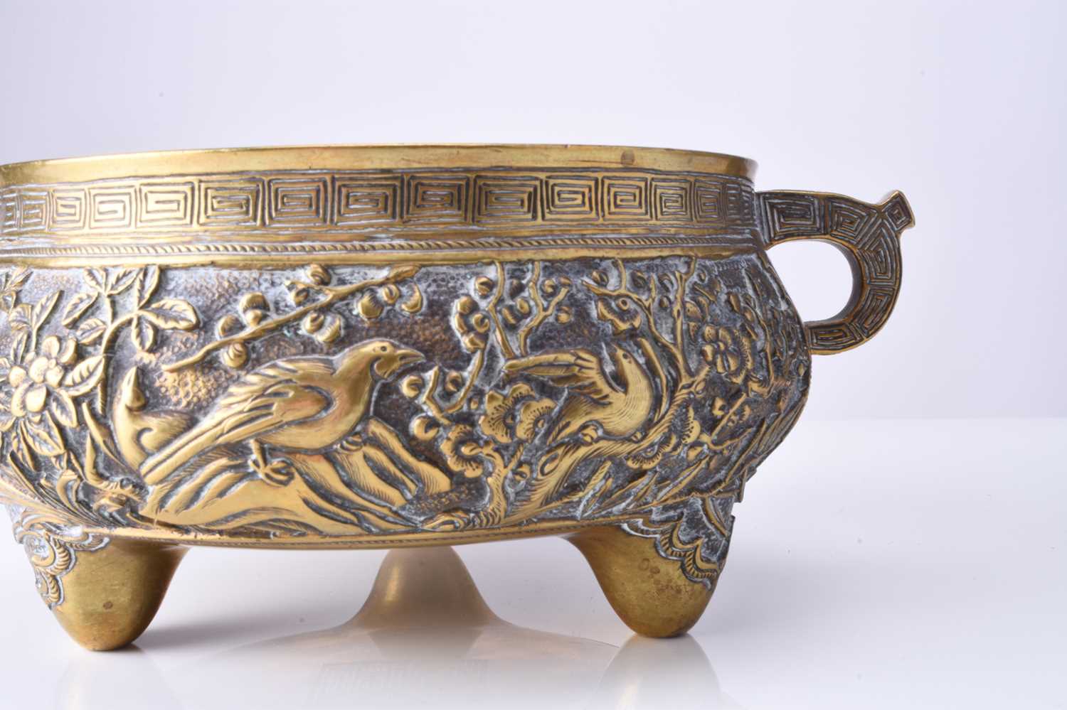 A Chinese bronze censer, Xuande seal mark but 19th century - Image 4 of 11