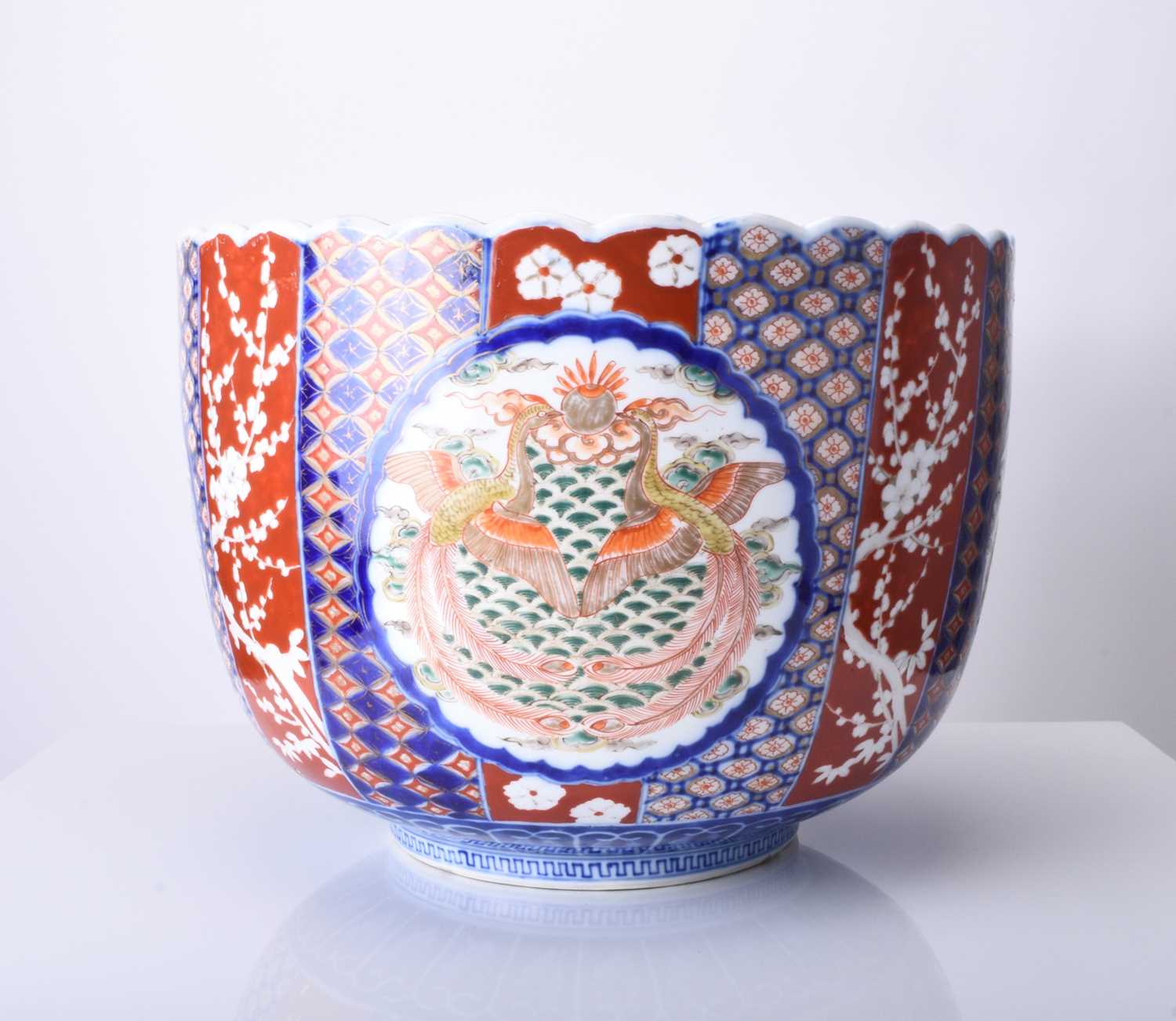 A very large Japanese Imari bowl, Meiji era
