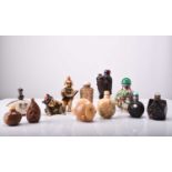 A group of Chinese snuff bottles, 19th/20th century