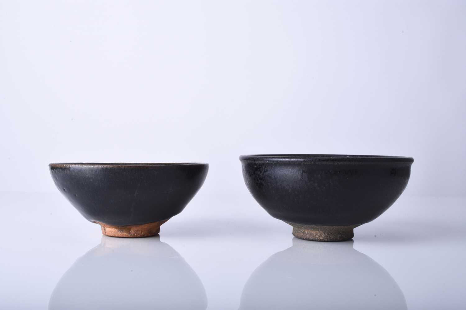 Two Chinese Jian ware bowls, Song Dynasty