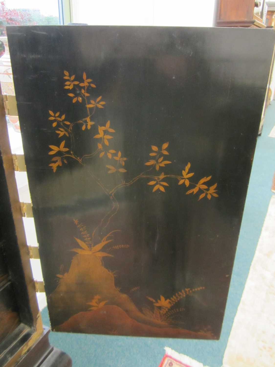 A Japanese lacquer cabinet on later stand, Meiji era - Image 9 of 18